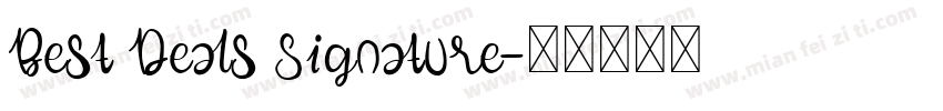 Best Deals Signature字体转换
